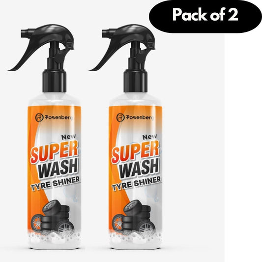 New Super Wash Tyre Shiner 300 ml Pack of 2